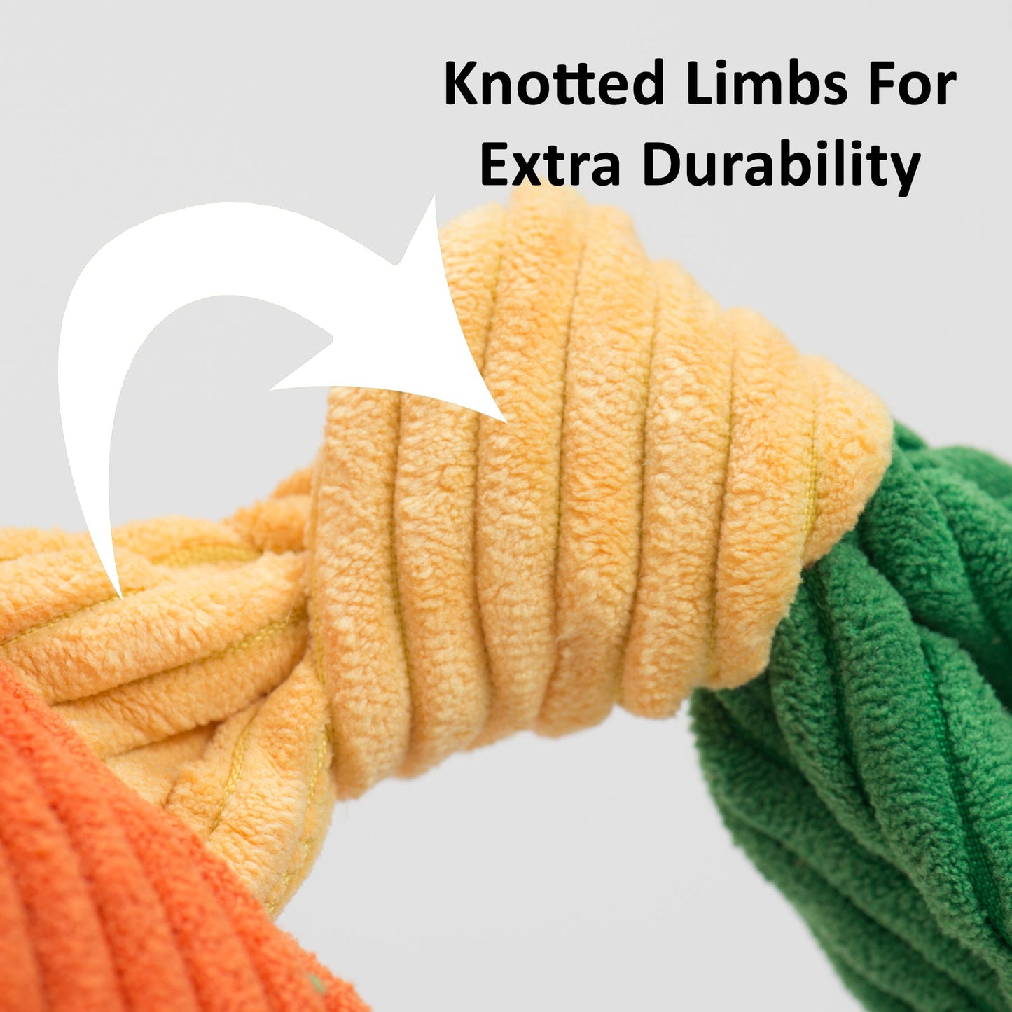 HuggleCause™, Living Free Animal Sanctuary, Little Tyke (L.T.) Knottie® Plush Dog Toy, Small