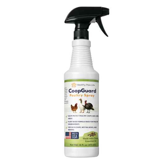 CoopGuard Poultry Spray – Plant-Based Poultry Housing Care for Coops, Nesting Boxes & Bedding – Natural Essential Oils - No Egg Withdrawl